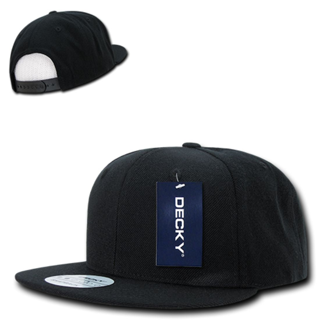 Decky 350 High Profile Snapback Hats 6 Panel Flat Bill Baseball Caps Blank Wholesale