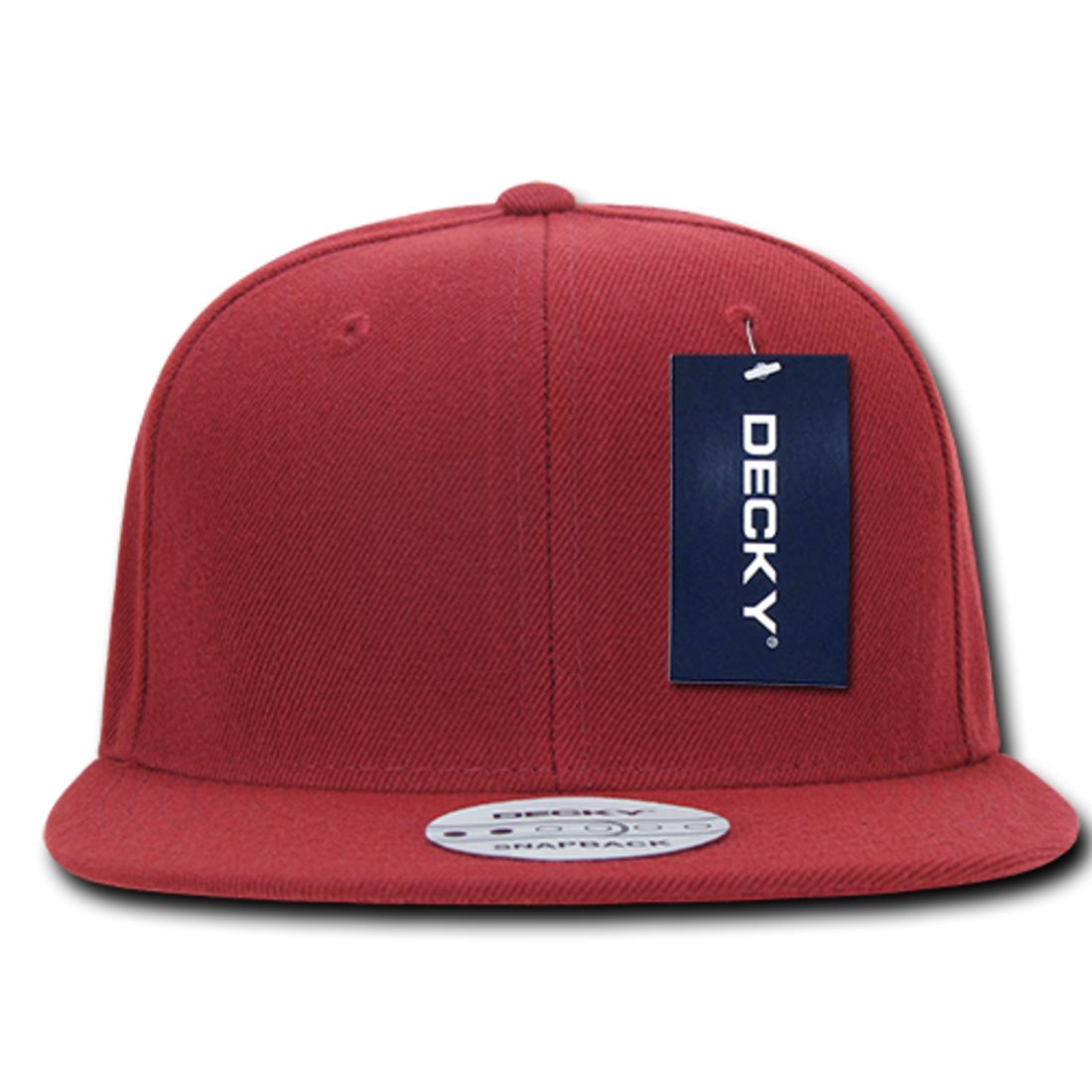 Decky 350 High Profile Snapback Hats 6 Panel Flat Bill Baseball Caps Blank Wholesale