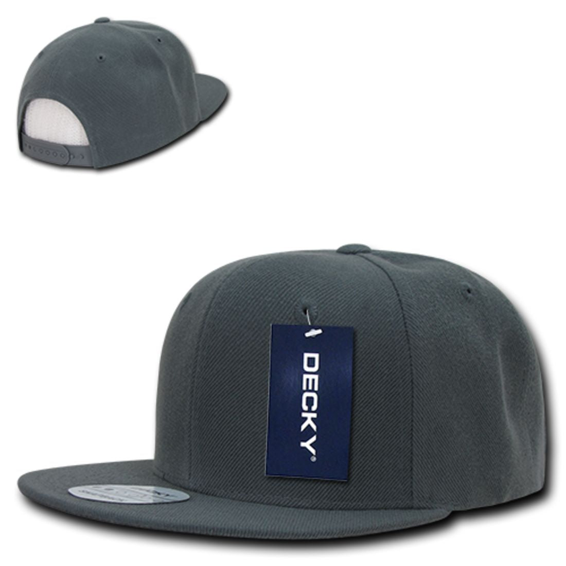 Decky 350 High Profile Snapback Hats 6 Panel Flat Bill Baseball Caps Blank Wholesale