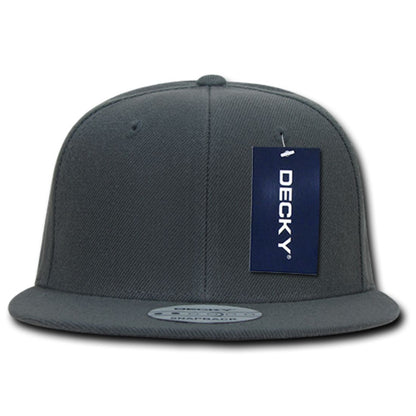 Decky 350 High Profile Snapback Hats 6 Panel Flat Bill Baseball Caps Blank Wholesale