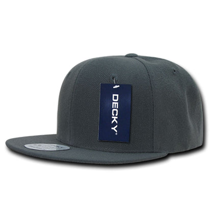 Decky 350 High Profile Snapback Hats 6 Panel Flat Bill Baseball Caps Blank Wholesale