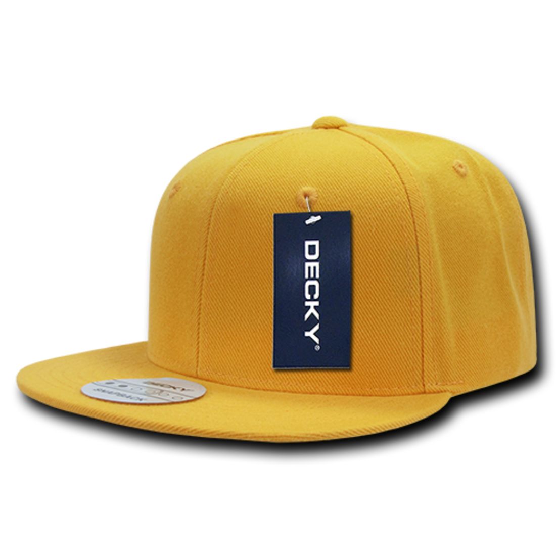 Decky 350 High Profile Snapback Hats 6 Panel Flat Bill Baseball Caps Blank Wholesale