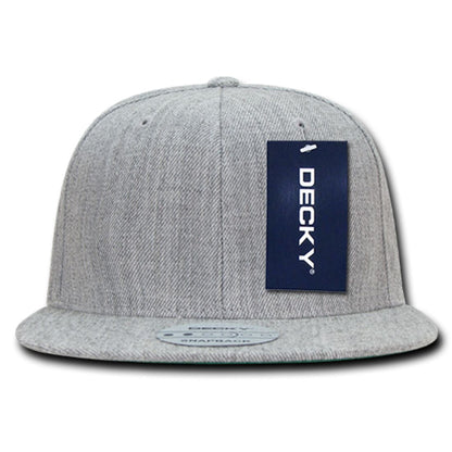 Decky 350 High Profile Snapback Hats 6 Panel Flat Bill Baseball Caps Blank Wholesale