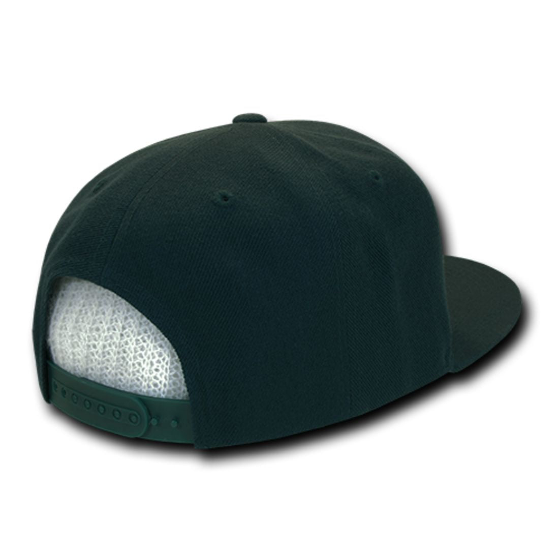 Decky 350 High Profile Snapback Hats 6 Panel Flat Bill Baseball Caps Blank Wholesale