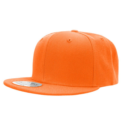 Decky 350 High Profile Snapback Hats 6 Panel Flat Bill Baseball Caps Blank Wholesale