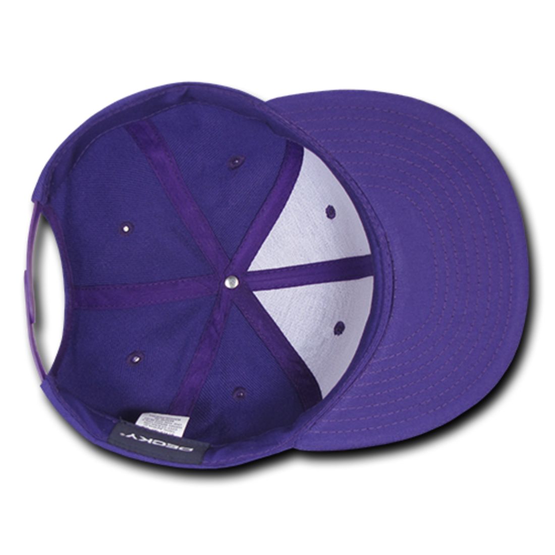 Decky 350 High Profile Snapback Hats 6 Panel Flat Bill Baseball Caps Blank Wholesale