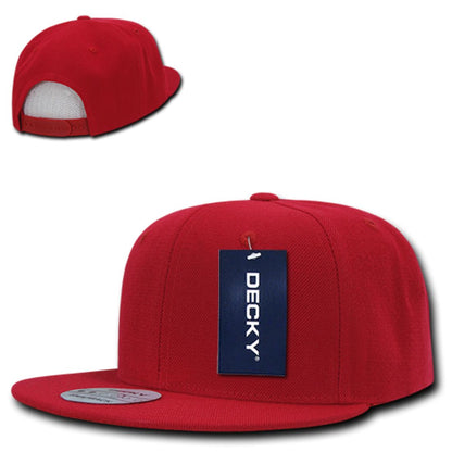 Decky 350 High Profile Snapback Hats 6 Panel Flat Bill Baseball Caps Blank Wholesale