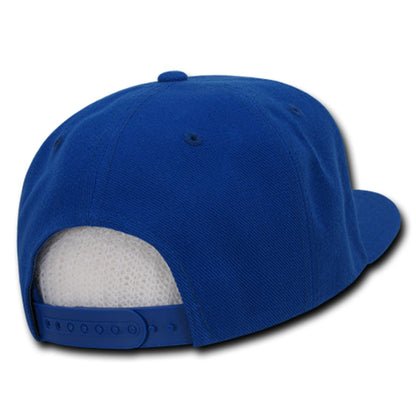 Decky 350 High Profile Snapback Hats 6 Panel Flat Bill Baseball Caps Blank Wholesale