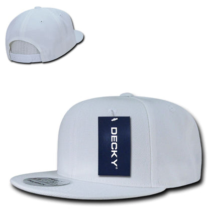 Decky 350 High Profile Snapback Hats 6 Panel Flat Bill Baseball Caps Blank Wholesale