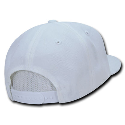 Decky 350 High Profile Snapback Hats 6 Panel Flat Bill Baseball Caps Blank Wholesale