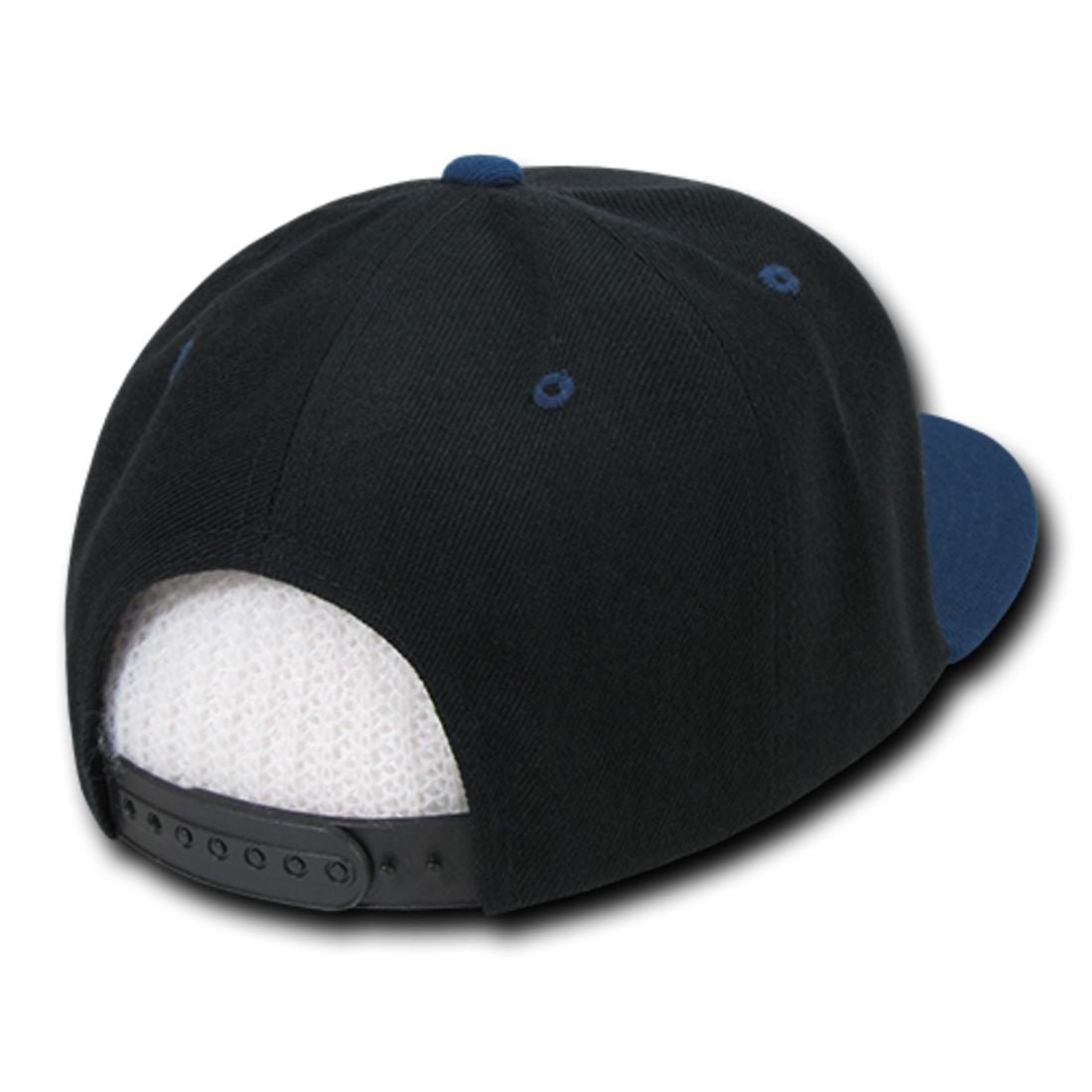 Decky 351 Two Tone High Profile Snapback Hats 6 Panel Flat Bill Baseball Caps