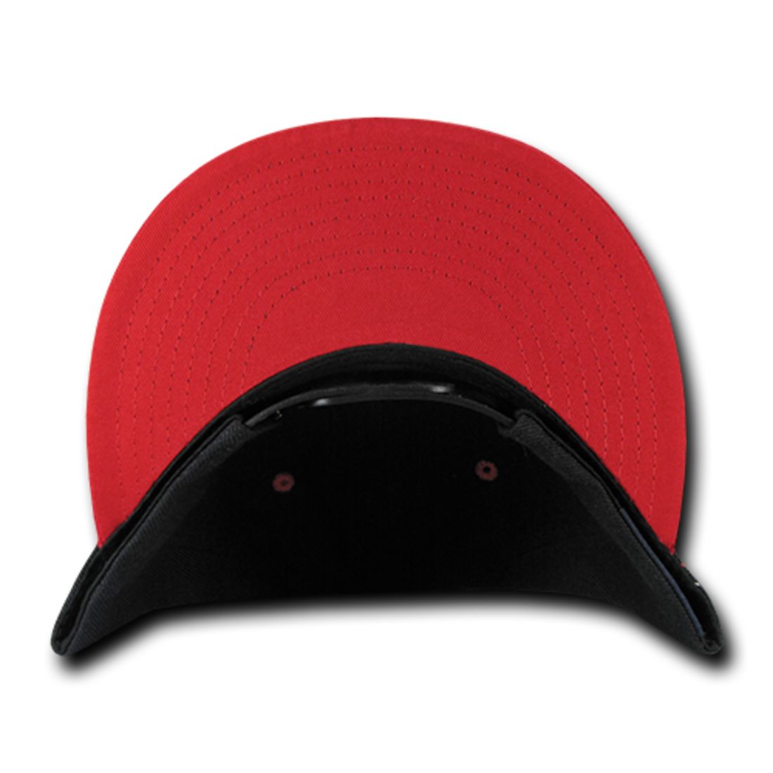 Decky 351 Two Tone High Profile Snapback Hats 6 Panel Flat Bill Baseball Caps