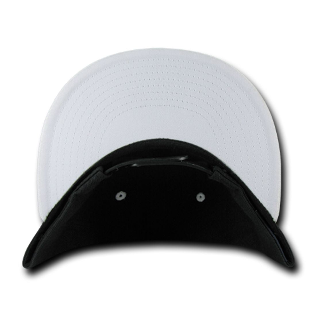 Decky 351 Two Tone High Profile Snapback Hats 6 Panel Flat Bill Baseball Caps