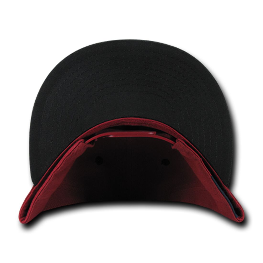 Decky 351 Two Tone High Profile Snapback Hats 6 Panel Flat Bill Baseball Caps