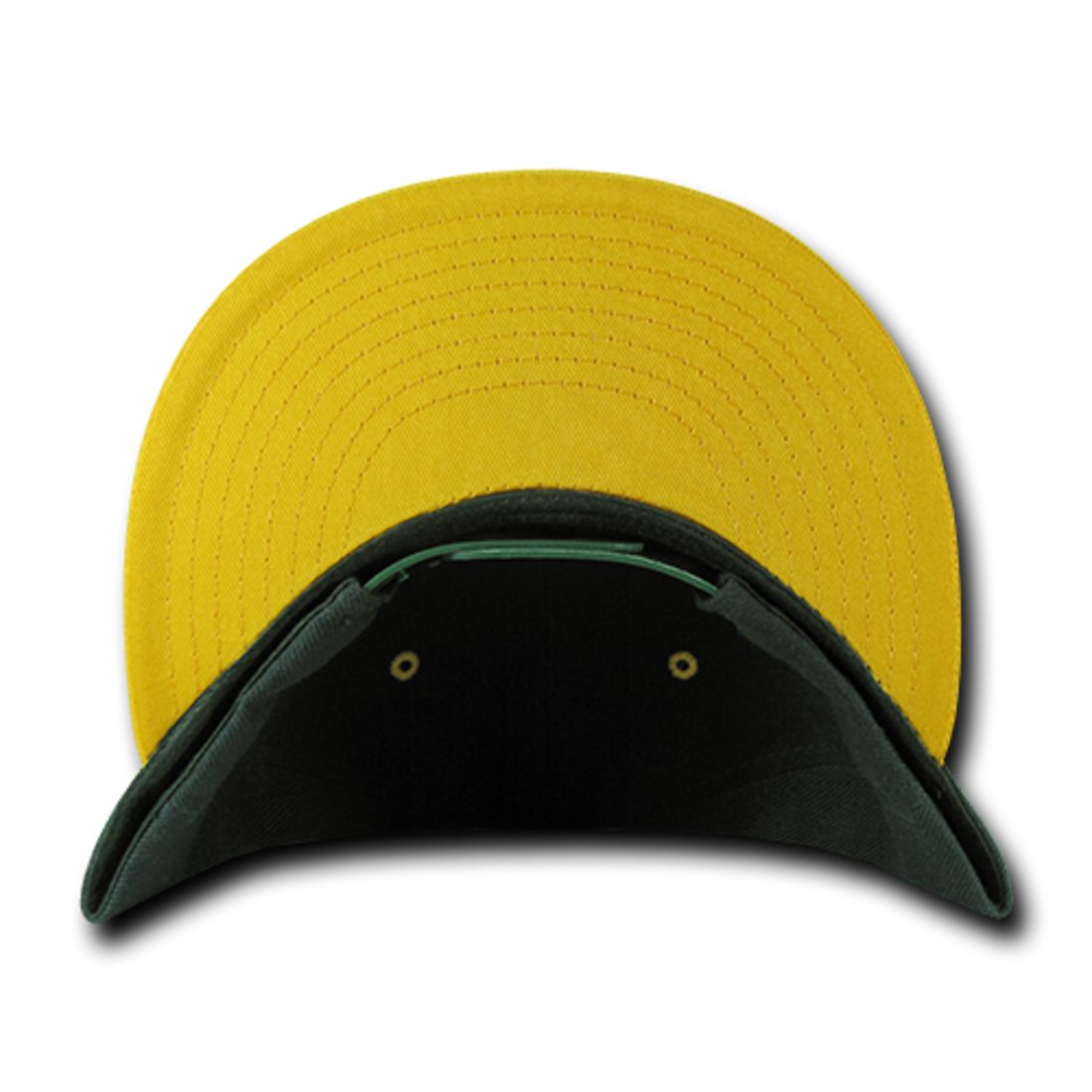 Decky 351 Two Tone High Profile Snapback Hats 6 Panel Flat Bill Baseball Caps