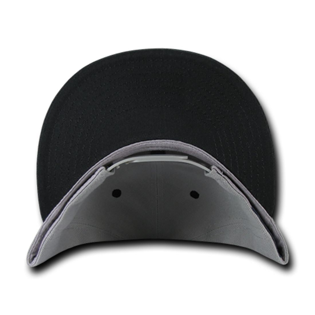 Decky 351 Two Tone High Profile Snapback Hats 6 Panel Flat Bill Baseball Caps