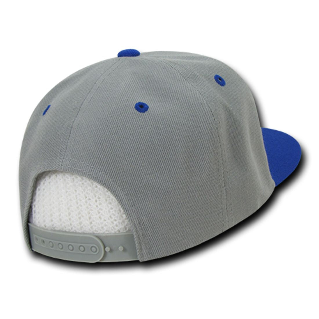 Decky 351 Two Tone High Profile Snapback Hats 6 Panel Flat Bill Baseball Caps