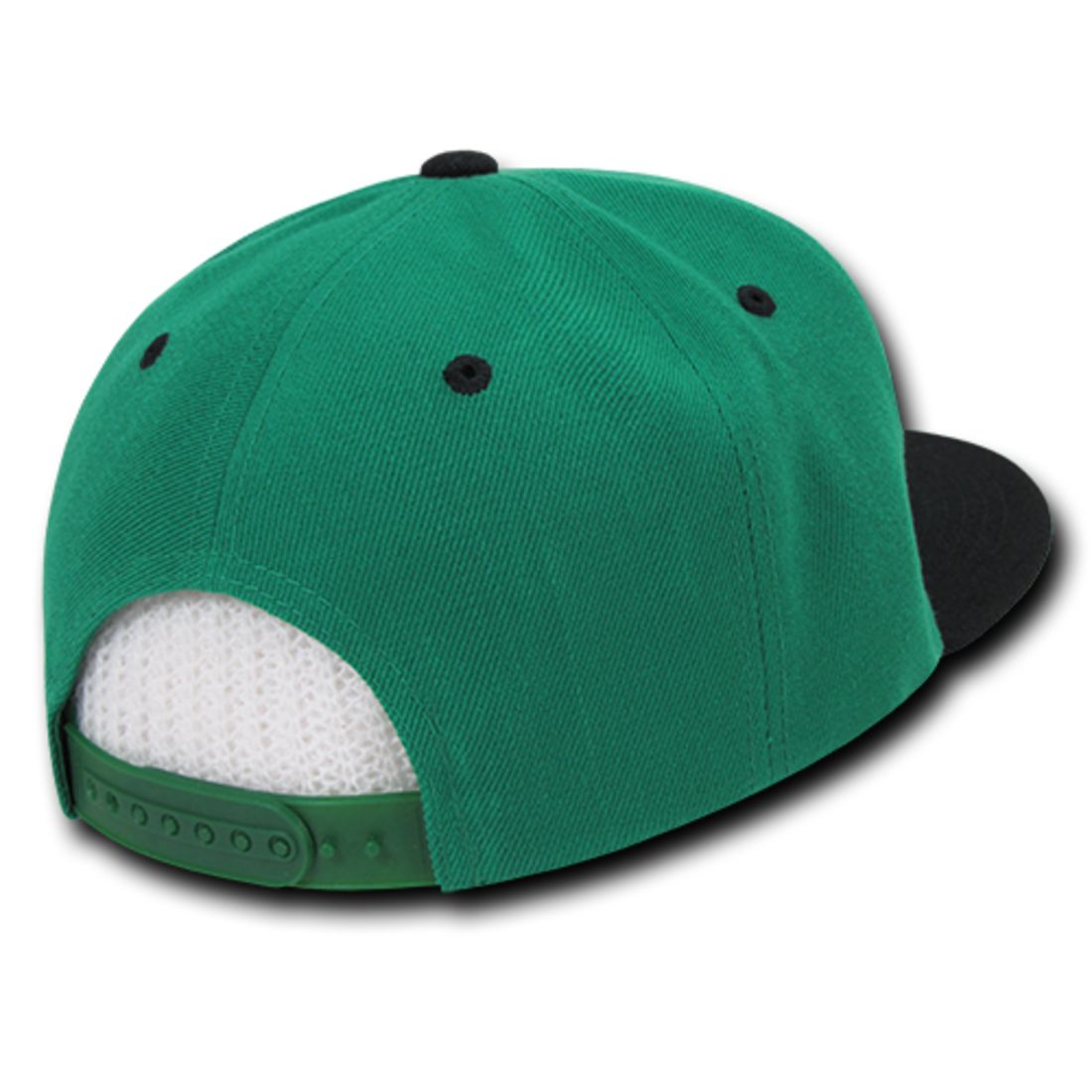 Decky 351 Two Tone High Profile Snapback Hats 6 Panel Flat Bill Baseball Caps