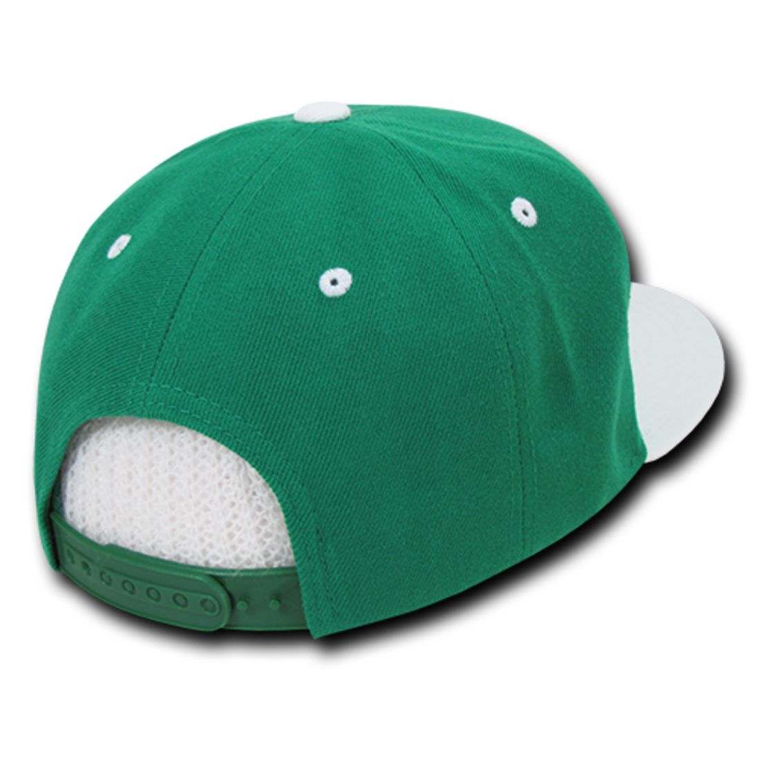 Decky 351 Two Tone High Profile Snapback Hats 6 Panel Flat Bill Baseball Caps