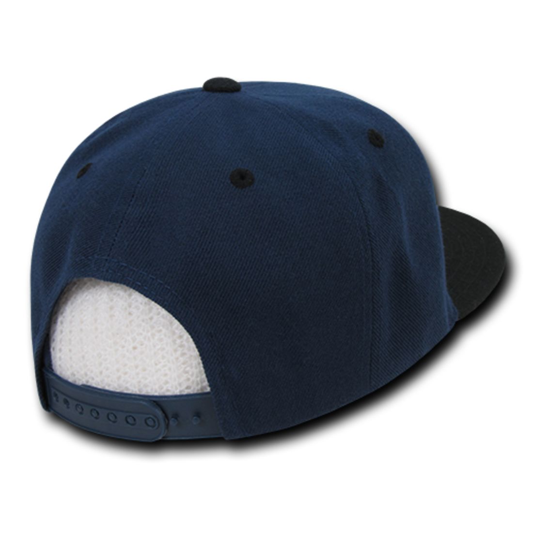 Decky 351 Two Tone High Profile Snapback Hats 6 Panel Flat Bill Baseball Caps