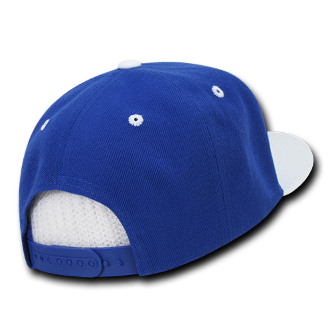 Decky 351 Two Tone High Profile Snapback Hats 6 Panel Flat Bill Baseball Caps