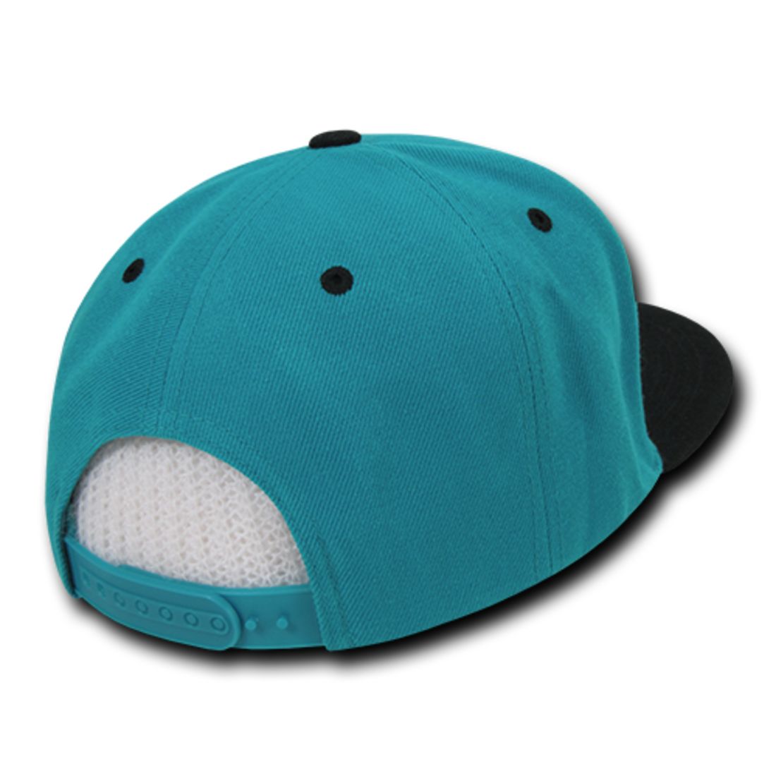 Decky 351 Two Tone High Profile Snapback Hats 6 Panel Flat Bill Baseball Caps