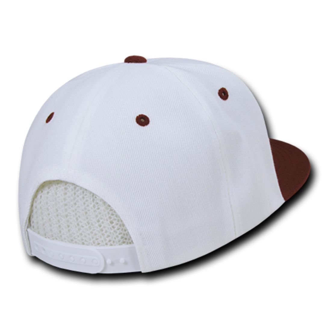 Decky 351 Two Tone High Profile Snapback Hats 6 Panel Flat Bill Baseball Caps