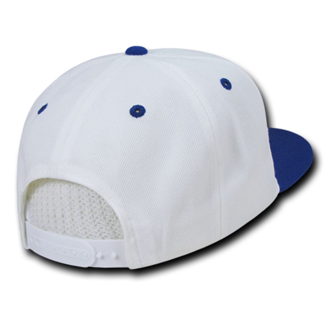 Decky 351 Two Tone High Profile Snapback Hats 6 Panel Flat Bill Baseball Caps