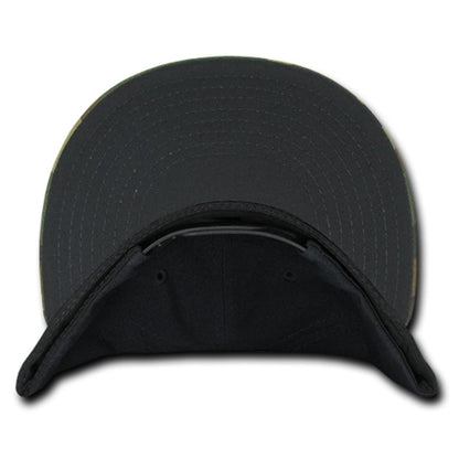 Decky 356 Camouflage Skin Flat Bill Hats High Profile 6 Panel Snapback Caps Wholesale