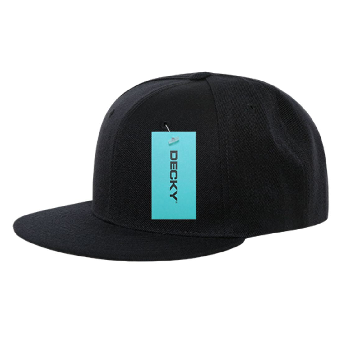 Decky 362 Structured High Profile Snapback Hats 6 Panel Flat Bill Caps Wholesale