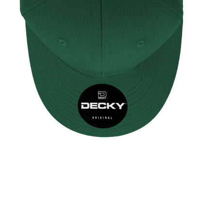 Decky 4001 Pro Twill Cotton Mid Profile Hats 6 Panel Curved Bill Baseball Caps