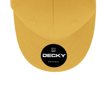 Decky 4001 Pro Twill Cotton Mid Profile Hats 6 Panel Curved Bill Baseball Caps