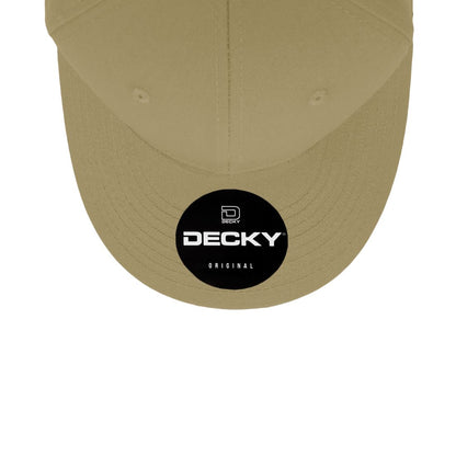 Decky 4001 Pro Twill Cotton Mid Profile Hats 6 Panel Curved Bill Baseball Caps