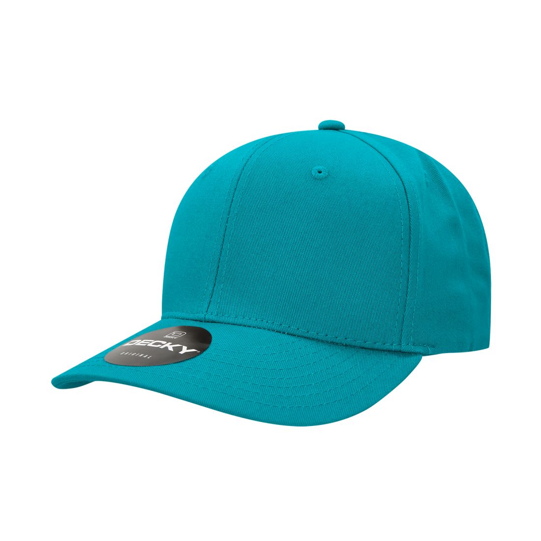 Decky 4001 Pro Twill Cotton Mid Profile Hats 6 Panel Curved Bill Baseball Caps