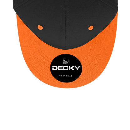 Decky 4001 Pro Twill Cotton Mid Profile Hats 6 Panel Curved Bill Baseball Caps