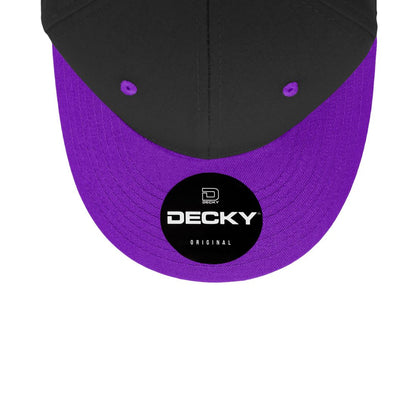 Decky 4001 Pro Twill Cotton Mid Profile Hats 6 Panel Curved Bill Baseball Caps