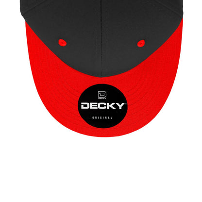 Decky 4001 Pro Twill Cotton Mid Profile Hats 6 Panel Curved Bill Baseball Caps