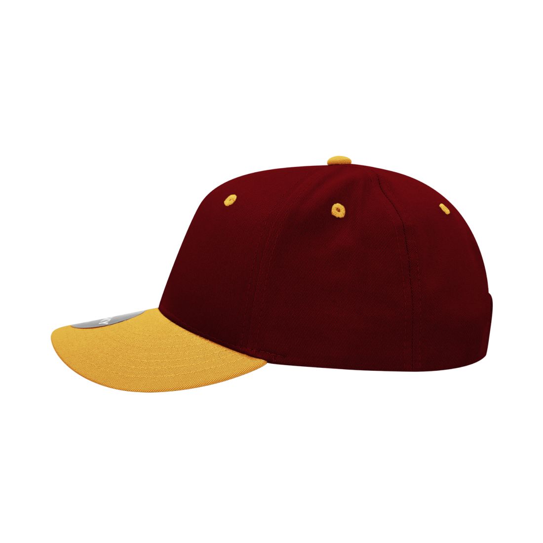 Decky 4001 Pro Twill Cotton Mid Profile Hats 6 Panel Curved Bill Baseball Caps