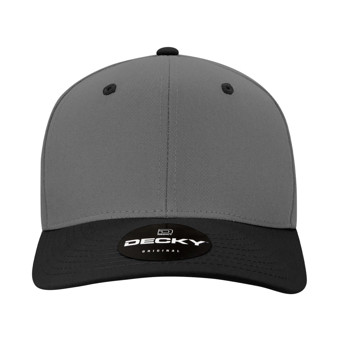 Decky 4001 Pro Twill Cotton Mid Profile Hats 6 Panel Curved Bill Baseball Caps