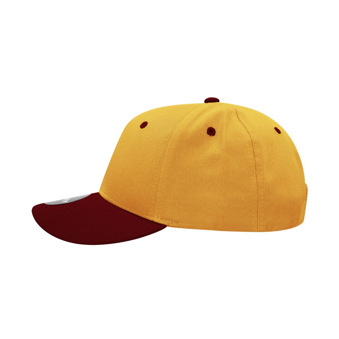 Decky 4001 Pro Twill Cotton Mid Profile Hats 6 Panel Curved Bill Baseball Caps