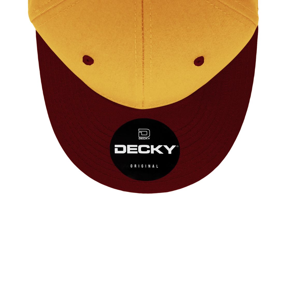 Decky 4001 Pro Twill Cotton Mid Profile Hats 6 Panel Curved Bill Baseball Caps