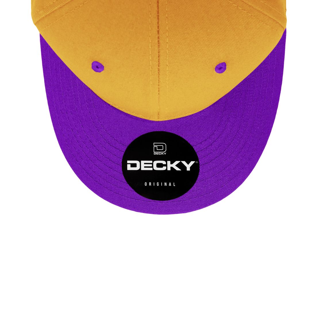 Decky 4001 Pro Twill Cotton Mid Profile Hats 6 Panel Curved Bill Baseball Caps