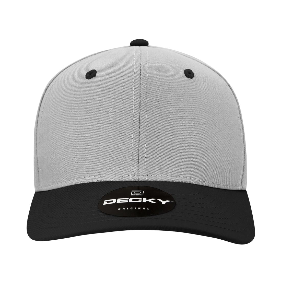 Decky 4001 Pro Twill Cotton Mid Profile Hats 6 Panel Curved Bill Baseball Caps