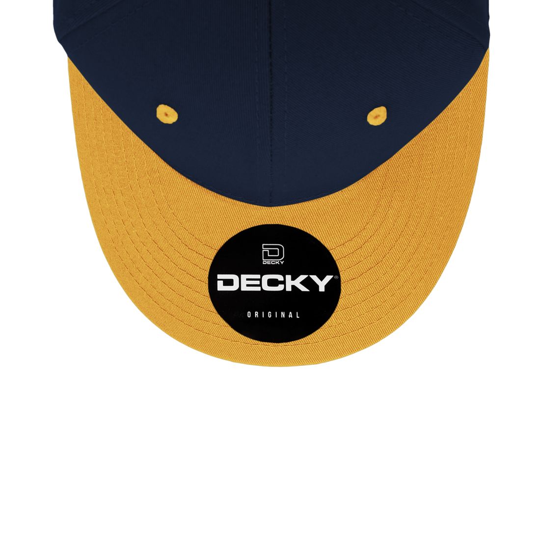 Decky 4001 Pro Twill Cotton Mid Profile Hats 6 Panel Curved Bill Baseball Caps