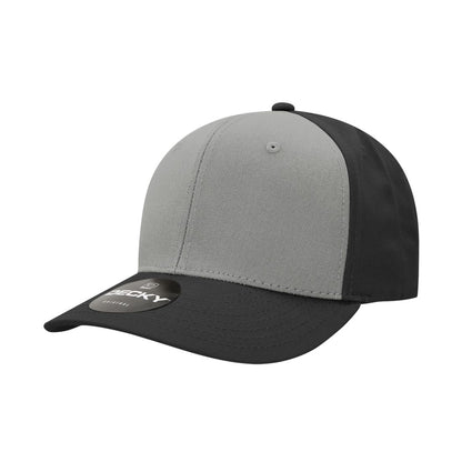 Decky 4001 Pro Twill Cotton Mid Profile Hats 6 Panel Curved Bill Baseball Caps