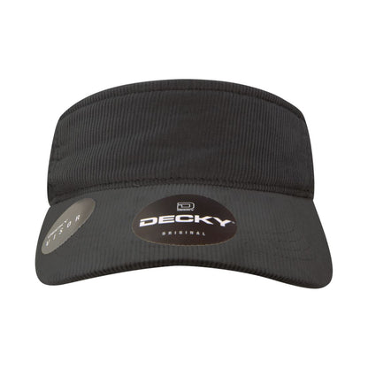 Decky 4004 Corduroy Visors Hats Sun Visor Caps Cotton Curved Structured Wholesale