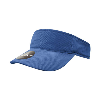 Decky 4004 Corduroy Visors Hats Sun Visor Caps Cotton Curved Structured Wholesale