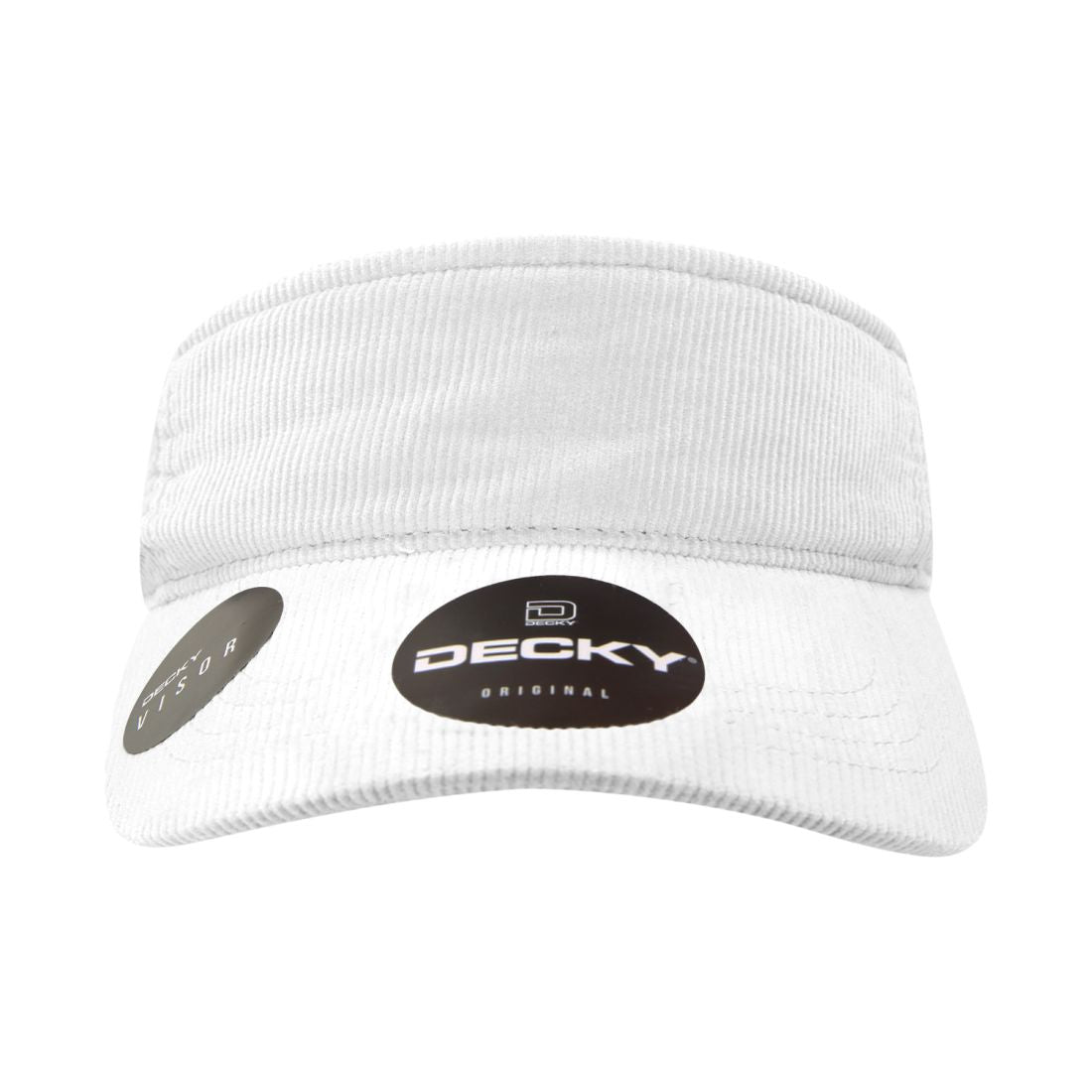 Decky 4004 Corduroy Visors Hats Sun Visor Caps Cotton Curved Structured Wholesale