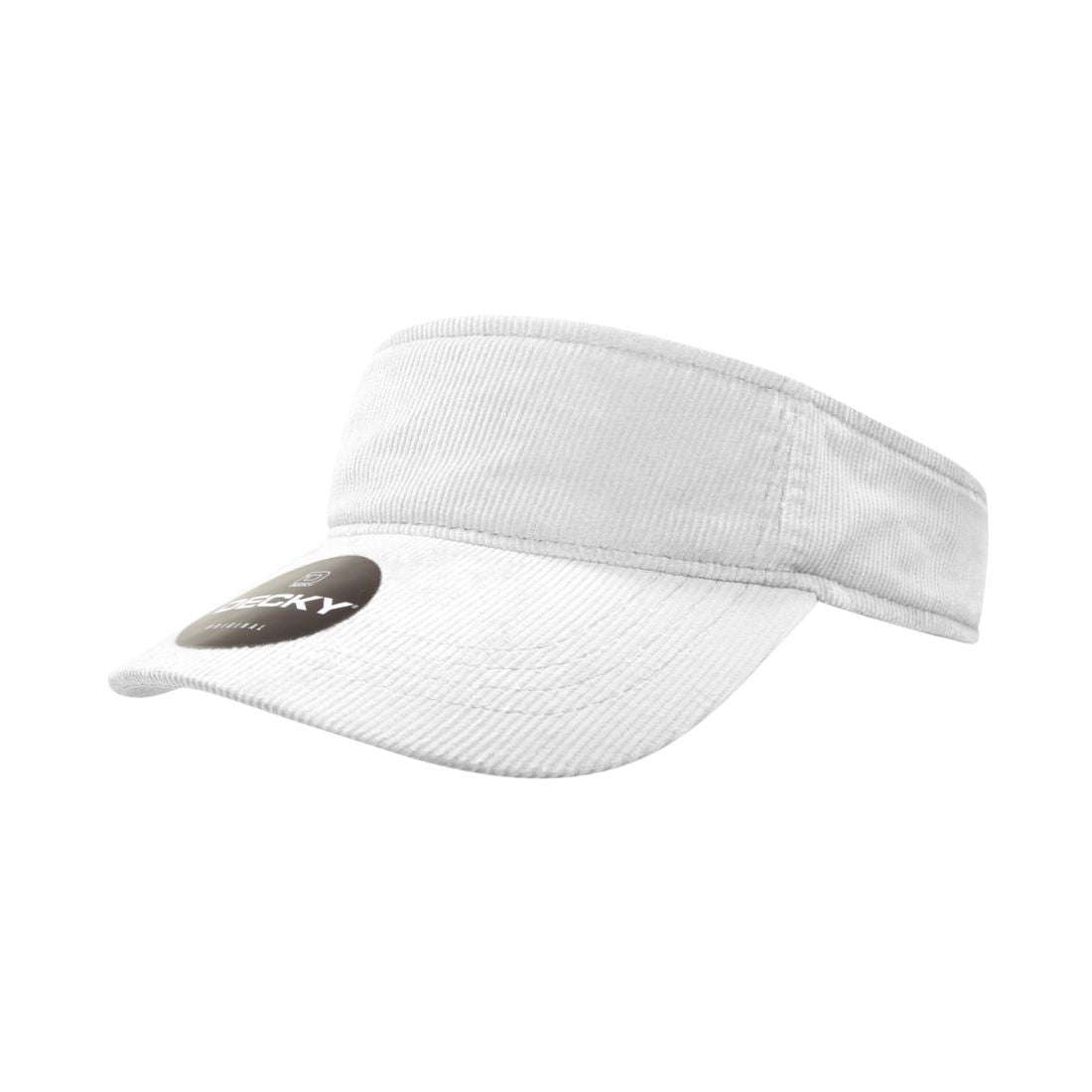 Decky 4004 Corduroy Visors Hats Sun Visor Caps Cotton Curved Structured Wholesale