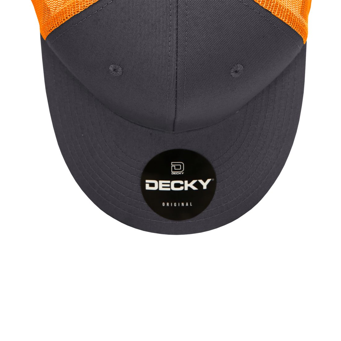 Decky 4006 Mid Profile Structured Trucker Hats 6 Panel Snapback Caps Cotton